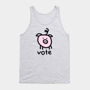 Vote Political Pig Tank Top